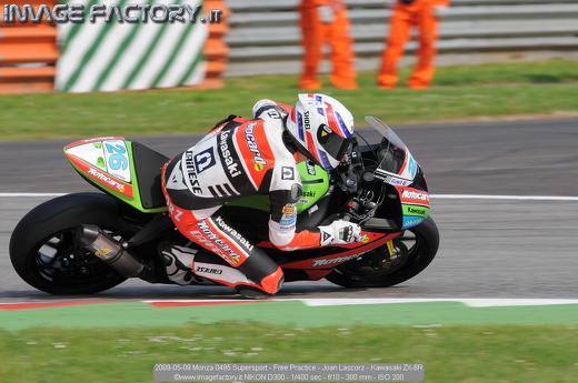 2009-05-09 Monza 0495 Supersport - Free Practice - Joan Lascorz - Kawasaki ZX-6R